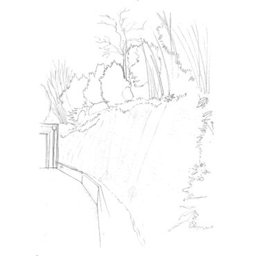 Dessin talus abrupte