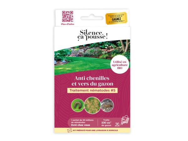 Traitement nématodes #5 Anti chenilles et vers du gazon